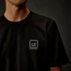 Metropolis Series: Kurzarm-T-Shirt aus merzerisiertem Jersey mit aufgedrucktem Logo