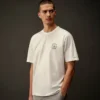 Metropolis Series: Kurzarm-T-Shirt aus merzerisiertem Jersey mit aufgedrucktem Motiv