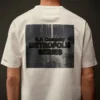 Metropolis Series: Kurzarm-T-Shirt aus merzerisiertem Jersey mit aufgedrucktem Motiv