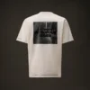 Metropolis Series: Kurzarm-T-Shirt aus merzerisiertem Jersey mit aufgedrucktem Motiv