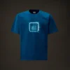 Metropolis Series: Kurzarm-T-Shirt aus merzerisiertem Jersey mit Emblem