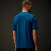 Metropolis Series: Kurzarm-T-Shirt aus merzerisiertem Jersey mit Emblem