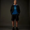Metropolis Series: Kurzarm-T-Shirt aus merzerisiertem Jersey mit Emblem