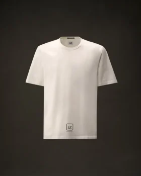 Metropolis Series – Kurzarm-T-Shirt aus merzerisiertem Jersey mit Grafikdruck
