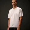 Metropolis Series – Kurzarm-T-Shirt aus merzerisiertem Jersey mit Grafikdruck