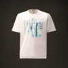 Metropolis Series: Kurzarm-T-Shirt aus merzerisiertem Jersey mit grafischem Logo