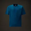 Metropolis Series – Kurzarm-T-Shirt aus merzerisiertem Jersey mit gummiertem Logo-Aufnäher