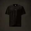 Metropolis Series: Kurzarm-T-Shirt aus merzerisiertem Jersey mit Logo auf der Brust