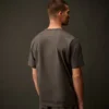 Metropolis Series: Kurzarm-T-Shirt aus merzerisiertem Jersey mit Logo auf der Brust