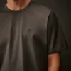 Metropolis Series: Kurzarm-T-Shirt aus merzerisiertem Jersey mit Logo auf der Brust