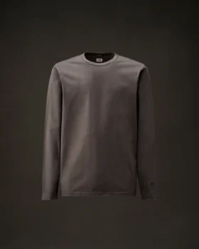 Metropolis Series: Langarm-T-Shirt aus merzerisiertem Jersey