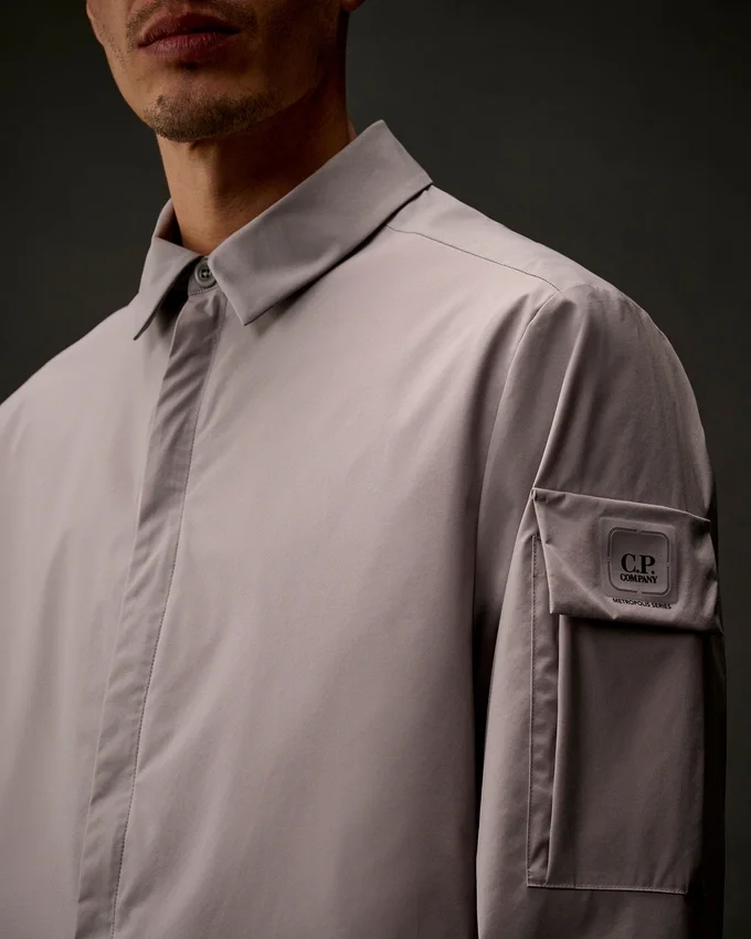 Metropolis Series Metro-Tek-Overshirt mit Reißverschluss