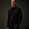 Metropolis Series Strickjacke aus Baumwoll-Stretch mit Reißverschluss