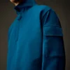 Metropolis Series: Sweatshirt aus Stretch-Fleece mit halbem Reißverschluss