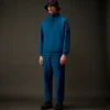 Metropolis Series: Sweatshirt aus Stretch-Fleece mit halbem Reißverschluss