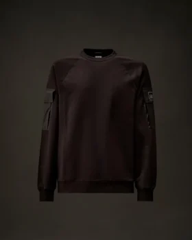 Metropolis Series Sweatshirt aus Stretch-Fleece mit Rundhalsausschnitt