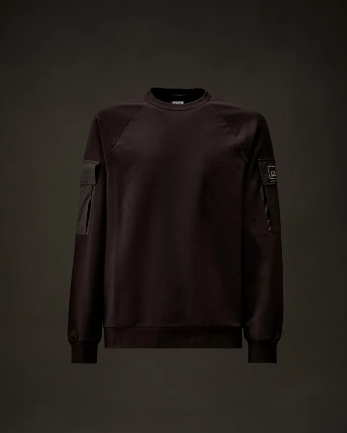 Metropolis Series Sweatshirt aus Stretch-Fleece mit Rundhalsausschnitt
