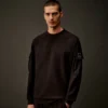 Metropolis Series Sweatshirt aus Stretch-Fleece mit Rundhalsausschnitt
