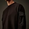 Metropolis Series Sweatshirt aus Stretch-Fleece mit Rundhalsausschnitt