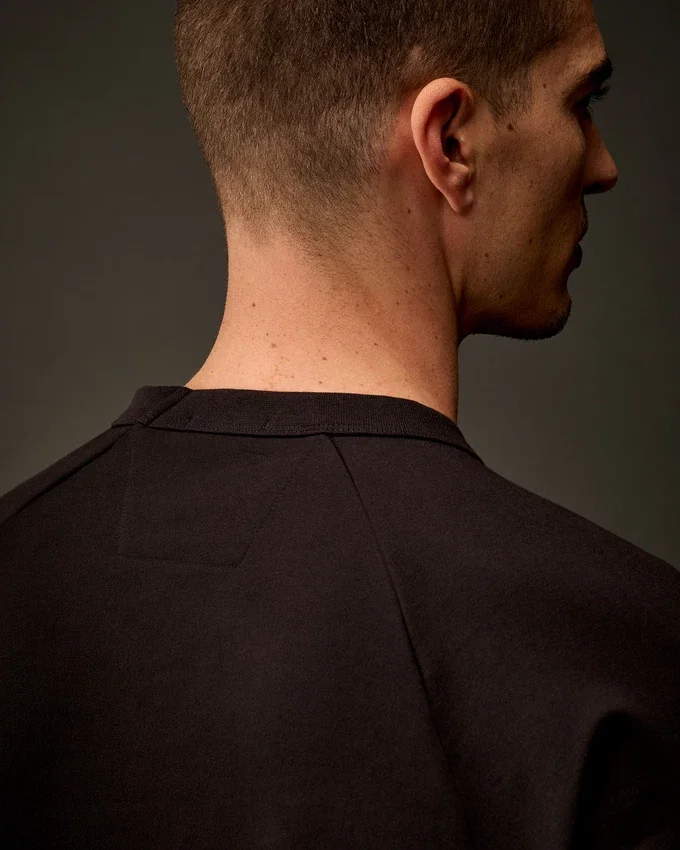 Metropolis Series Sweatshirt aus Stretch-Fleece mit Rundhalsausschnitt