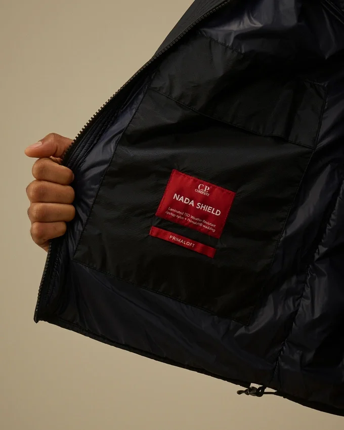 Nada Shield – zusammenpackbare Primaloft® Evolve-Kapuzenjacke mit Linsen-Design