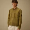 Overshirt aus Baumwolle/Leinen mit „Lens“-Reißverschluss