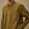 Overshirt aus Baumwolle/Leinen mit „Lens“-Reißverschluss