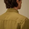 Overshirt aus Baumwolle/Leinen mit „Lens“-Reißverschluss