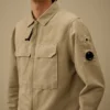 Overshirt aus Baumwolle/Leinen mit Reißverschluss für die Lens-Brille
