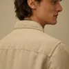 Overshirt aus Baumwolle/Leinen mit Reißverschluss für die Lens-Brille