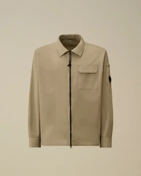 Overshirt aus Bio-Gabardine mit Reißverschluss und Lens-Fach