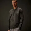 Overshirt aus Gabardine mit Reißverschluss aus der Metropolis Series