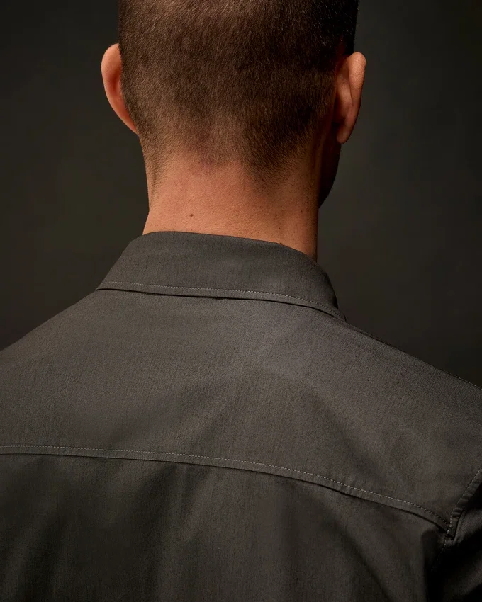 Overshirt aus Gabardine mit Reißverschluss aus der Metropolis Series