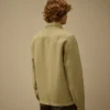 Overshirt aus gebrochenem Twill mit Knöpfen