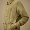 Overshirt aus gebrochenem Twill mit Knöpfen