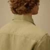 Overshirt aus gebrochenem Twill mit Knöpfen