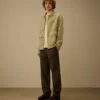 Overshirt aus gebrochenem Twill mit Knöpfen