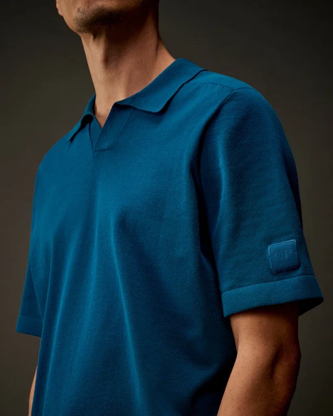 Polo-Pullover aus Stretch-Baumwolle aus der Metropolis Series