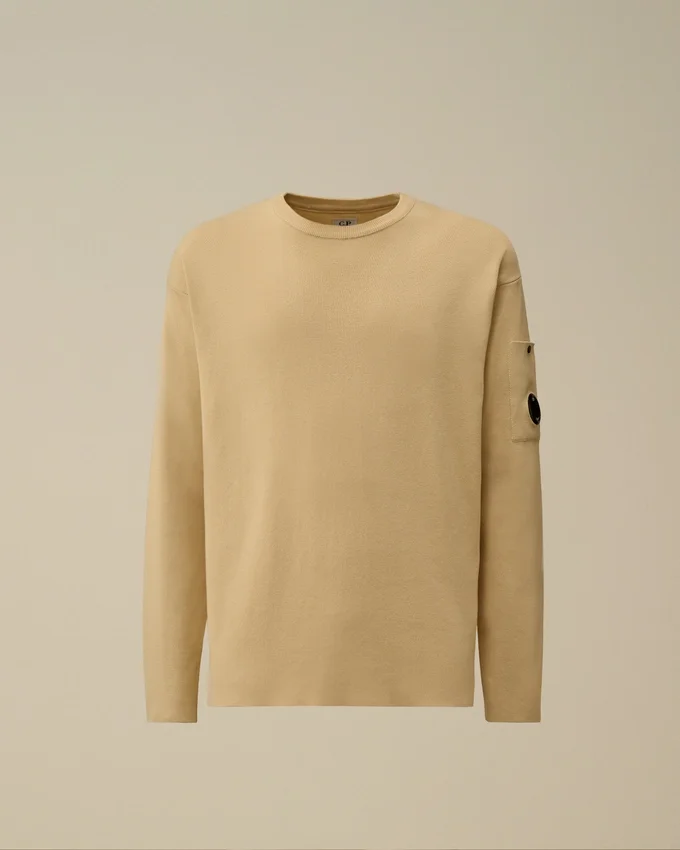 Pullover aus Sea-Island-Baumwolle mit „Lens“-Motiv