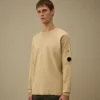 Pullover aus Sea-Island-Baumwolle mit „Lens“-Motiv