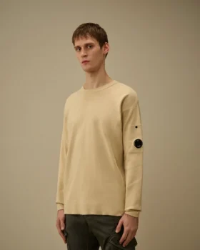 Pullover aus Sea-Island-Baumwolle mit „Lens“-Motiv