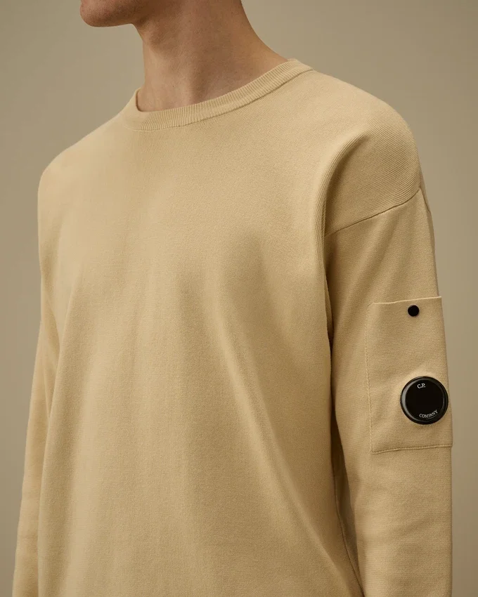 Pullover aus Sea-Island-Baumwolle mit „Lens“-Motiv