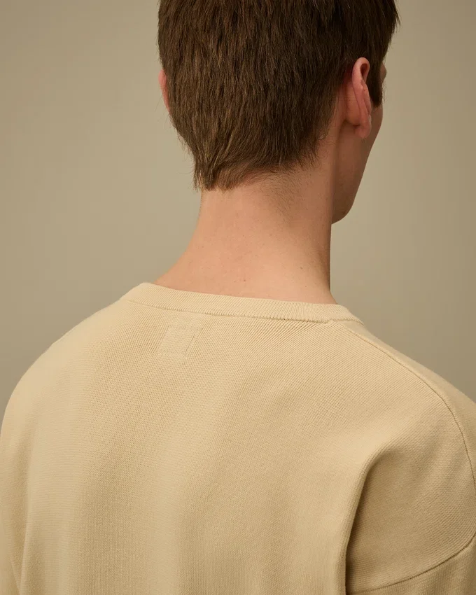 Pullover aus Sea-Island-Baumwolle mit „Lens“-Motiv