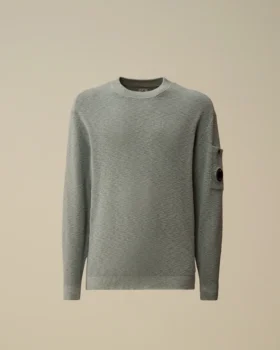 Pullover mit Rundhalsausschnitt aus Baumwolle/Nylon mit Lens-Print