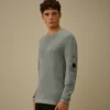 Pullover mit Rundhalsausschnitt aus Baumwolle/Nylon mit Lens-Print
