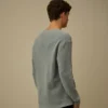 Pullover mit Rundhalsausschnitt aus Baumwolle/Nylon mit Lens-Print