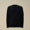 Pullover mit Rundhalsausschnitt und Lens aus Baumwoll-Chenille