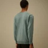 Pullover mit Rundhalsausschnitt und Lens aus Sea-Island-Baumwolle