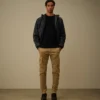 Pullover mit Rundhalsausschnitt und „Lens“-Motiv aus Sea-Island-Baumwolle mit Rippbündchen