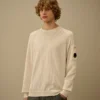 Raglan-Pullover mit Rundhalsausschnitt aus Baumwolle/Nylon